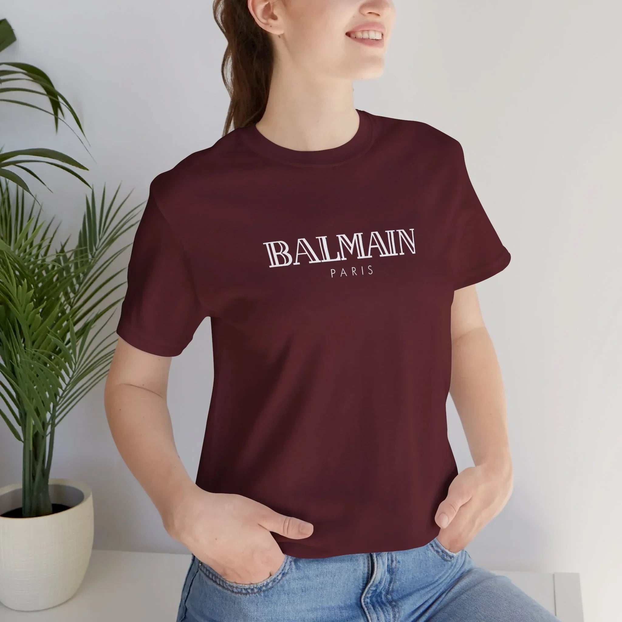 Balmain Paris Logo Tee - Black Graphic T-Shirt