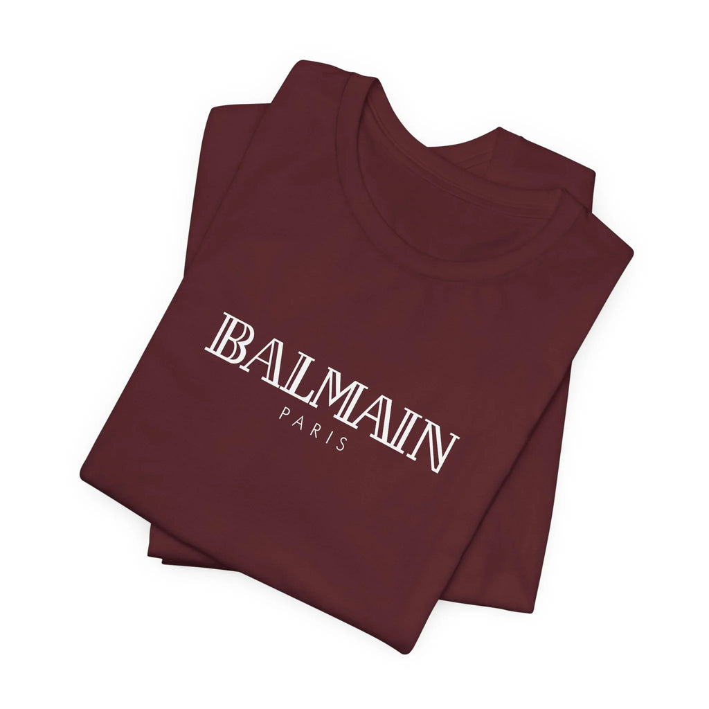 Balmain Paris Logo Tee - Black Graphic T-Shirt