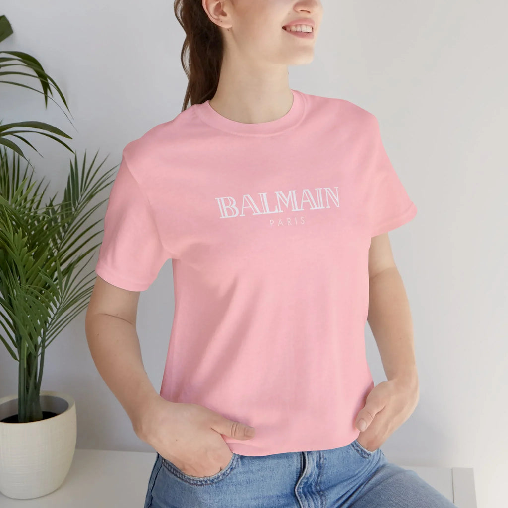 Balmain Paris Logo Tee - Black Graphic T-Shirt